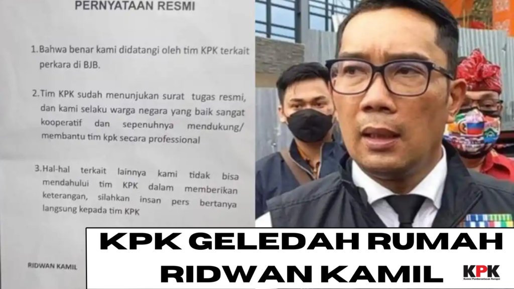 KPK Geledah Rumah Ridwan Kamil